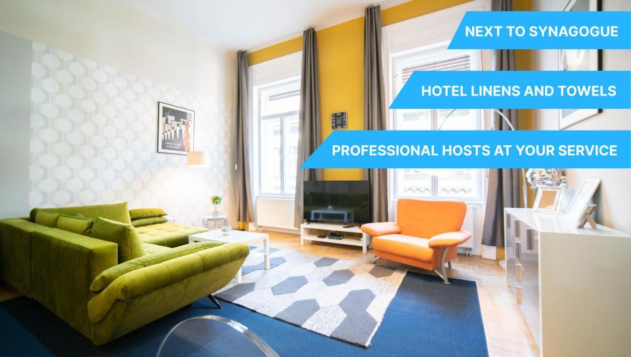 Freeparking - Great Synagogue Apartment, 2 Bedroom, 5 People ,Wifi, Ac Budapeszt Zewnętrze zdjęcie